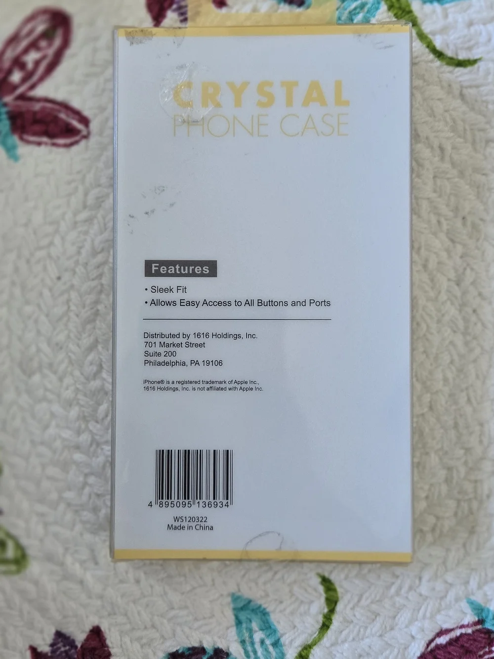 Crystal Floral Phone Case for iPhone - (Brand) - Purple Pink Floral
